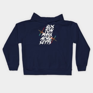 Boston Massachusetts Kids Hoodie